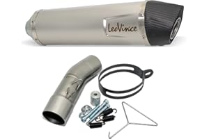 ‎MAXTUNED Endschalldämpfer LeoVince SLIP-ON SBK LV ONE EVO, Edelstahl, Carbon Kappe, mit Zulassung für BMW F 650/700 / 800 GS i.e.