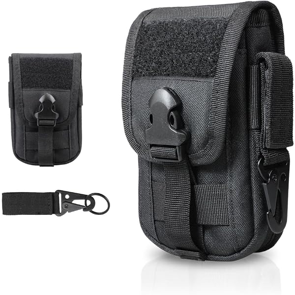 IDOGEAR – Pochette Tactique MOLLE Pour Smartphone Jusqu’à 6,7” – Nylon 500D Résistant, Fixation Ceinture Ou Sac – Protection Anti-chocs - 7