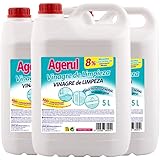 Agerul. Vinagre de Limpieza Para Múltiples Superficies. Ecológico, concentrado y eficiente. Caja de 3 botellas de 5 litros