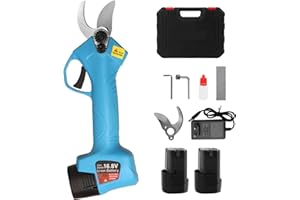 BOSTAR Tijeras de Podar Eléctricas 25MM, Tijeras Podadora Inalámbricas Profesional 16.8V Fuerte Hoja de Acero Dentro para árboles Jardín Olivo