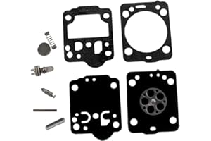 AISEN Kit de réparation de carburateur - Membrane - Pour tronçonneuses Husqvarna 235 236 240 435 - Remplace Zama RB-149 C1T-EL41A, C1T-W33, C1T-W33A, C1T-W33B, C1T-W33C