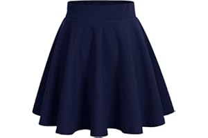 DRESSTELLS Rock Damen Sommer Beige Kurz Skater Rock Minirock Faltenrock Schule Anime Tennisrock