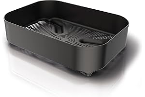 Ninja Woodfire Wielofunkcyjny kosz na dodatki do grilla elektrycznego, pasuje do elektrycznego grilla zewnętrznego Ninja Woodfire, oficjalne akcesorium, XSKCRISPBTEUK