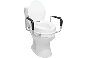 App Life Rialzo WC per Anziani con Braccioli e Coperchio 10 cm, Dispositivo Medico di Classe I, Rialzo Bagno Disabili, Alzawater per Anziani, Sollevatore WC Disabili, Rialzo per WC Universale