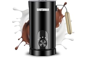 SOUTHMAN Milk Frother Electric 5 in 1 - Automatic Milk Frothers 350ml Large Capacity Milk Steamer and Frother Milk Heater and Warmer Hot & Cold Milk Foamer Maker for Latte Coffee Chocolate Machine