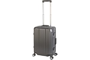 Travelhouse London Boardkoffer S-55cm · Aluminium Rahmen · Polykarbonat Hartschale · 2X TSA Zahlenschloss · 4X Silent Move Doppelrollen Handgepäck 47L
