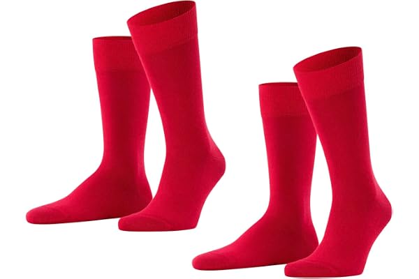 FALKE herr Happy 2-Pack Strumpor bomull andningsaktiv