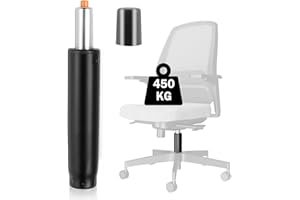 BCUUOZEEING Sprężyna gazowa do krzeseł obrotowych, 450 kg, długość 300 mm-450 mm, amortyzator gazowy do krzeseł obrotowych, części zamienne z regulacją wysokości, zamiennik podnośnika gazowego do foteli szefa