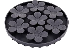 Gamelle Anti Glouton Chien,Doweiss Slow Feeder pour Animaux Chat/Chien en Silicone Caoutchouc Doux Mignon en Forme de Fleur