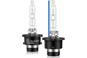 Erato D2S Xenon Lampadina allo xeno, 35W 8000K blu Bianco 12V HID Kit Xeno Lampada a Scarica Super Luminosa High Low Beam di Ricambio per i Auto Fari, 2 Lampadine