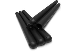 Smith-Products Lot de 5 étuis de transport allongés King Size 130 mm, noir mat