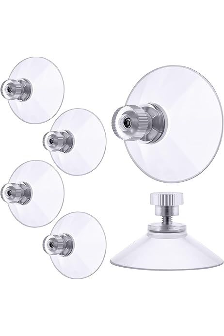 10 Ventose Bifacciali Trasparenti - PVC/Silicone Per Vetro, Cucina, Bagno - Foto 8