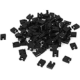 100 Schwarz Mini 2,54 mm Standard Kurzschluss Jumper Kappen de
