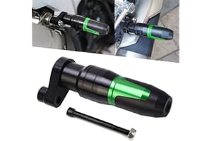 MOLONG Motocicletta Universale Anti Caduta Barra del Tubo di Scarico Cursori di Cornice Compatibile con Z900 Z650 Z800 Z750 Z125 Z400 Z300 Z900RS Ninja 400 650 1000 ZX10R ZX6R ZX12R Verde