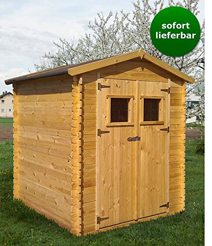 Blockbohlen Gartenhaus 19 mm Hannover - L180 x B180