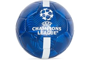 ROGER'S Ballon Champions League Ballon Football Officiel Adultes Enfants Taille Grande Taille 5 (Bleu Blanc).