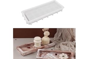 HNLMZ Stampi in Resina Vassoio,Rettangolo Vassoio Stampi,DIY Silicone Stampo per Vassoio di Frutta Stampo Vassoio in Resina per Gioielli per la Realizzazione Artigianale