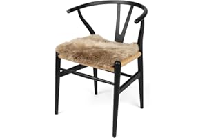 ‎NORDIC SHEEP Nordic Sheep Lammfell Sitzkissen 40x40 cm | Weiches Fell für Stühle & Sofa | Gemütliches Kissen & Lammfell Sitzauflage im schönen nordischen Stil | Farbe: Hellbraun