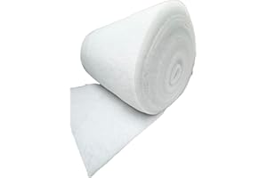 CRS FUR FABRICS Polyester Wadding Dacron Upholstery Quilting 70gsm / 2oz - 60" / 152cm Wide, 1mtr - 100cm x 150cm