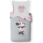 Disney Minnie One of a Kind Children's Bedding Set, 100% Cotton, Single Bed 135 x 200 cm, Duvet Cover + Pillowcase 80 x 80 cm
