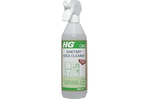 HG ECO Sanitary Area Cleaner, Bathroom Cleaner Spray, Sink, Tap & Toilet Cleaner, Limescale Remover & Bathroom Floor Cleaner, Eco Conscious HG Cleaning Products, Recyclable Bottle - 500ml (684050106)