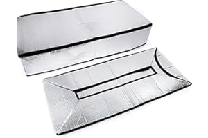 GETTIMORE Dachbodentreppen-Isolierung für Energieeinsparung, Premium-Aluminiumfolie, Blasen-Isolierung, einfache Installation