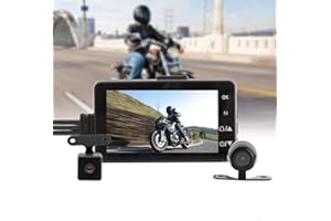 MACHSWON Telecamera di registrazione per moto Dash Cam impermeabile anteriore e posteriore per moto Dual Video HD 1080p