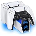 OIVO Caricatore Joystick PS5, 2H Rapido Base Ricarica PS5 con Display LED di Ricarica, Caricatore Controller ps5 Compatibile 