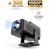 HY320 Mini Projekt&ouml;r, 4K ve 1080P Destekli, WiFi ile Ekran Yansıtma, Android, Taşınabilir LED Ev Sineması