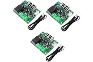 DUBEUYEW Digital DC 12V Electronic Temp Controller Module with Waterproof NTC Probe -50~110℃ for Precise Temperature Control