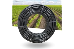 DI GIULIO SRL Tubo 100 mt in Polietilene Ala Gocciolante Ø 16 Passo 20 a Goccia Irrigazione Orto Giardino