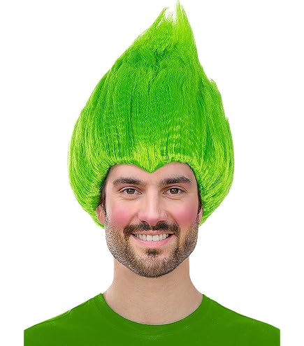 Trollenpruik Voor Kinderen – Roze, Turquoise Of Groen, Ideaal Voor Carnaval, Themafeesten En Als Accessoire Bij Het Trollen-kostuum, Geschikt Van 5 Tot 12 Jaar 3 miniatura