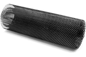 Rejilla de Rejilla de Coche, MoreChioce Rejilla Central Universal Malla Rejilla de Aleación de Aluminio Hoja Malla de Rejilla Capó Delantero Rejilla de Rejilla,8x25MM Gaviota-Negro