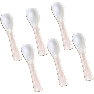 Set Di 6 Cucchiai Da Caviale In Madreperla Marycrafts - Per Uova Di Pesce, Eleganti E Handmade - Foto 3