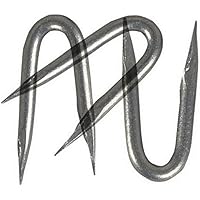 500 Stck Krampen 2,0 x 20 verzinkt, Schlaufen, Drahtschlaufen