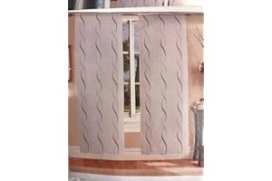 SpazioTessile Tende Tendine larghezza 45 70 80 cm o Tendone 140x290 Sala Cucina Debby B8CA (Beige, 70x150)