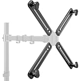 Suptek WK002 No VESA Adapter Kit, Desktop Monitor Stand for 13-27 Inch LCD LED OLED Screen for 75&times;75/100&times;100mm, Max Load 8kg