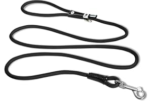 CURLI Stretch Comfort Leash Black M
