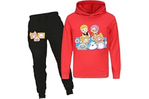 MINHUAHA Foxy and Boxy Merch Kids Cotton Hoodie Boys Girls Tops Jumper Hoody+Trousers 2pcs Tracksuit