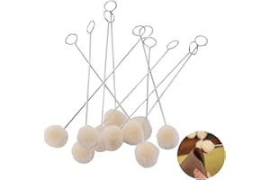 LONIMIA Lana Daubers - Set di 40 Pennelli per Palline di Lana e Pelle, Strumenti per Colorare, Tintura, Incollaggio e Fai da Te