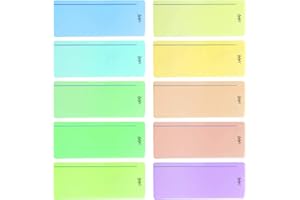 LUIGI'S 10 x Tiras guiadas de lectura de colores para la dislexia - Superposiciones de colores – Reglas de seguimiento de lectura para dislexia Irlens, TDAH y estrés visual