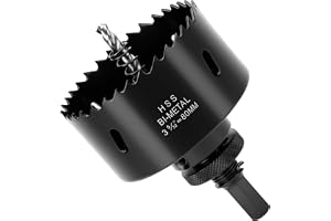 Flintronic Hålsåg 80 mm, hålsåg, hålsåg, snabbstål HSS M42 hålfräs-set, 1 borr, 1 mekanisk fjäder, 1 vevstak, hålsåg för alum