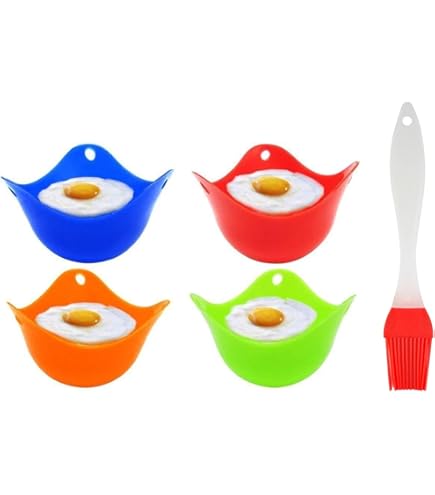 GOMETY 2er-Set Eierpochierer - Faltbar & Antihaftbeschichtet