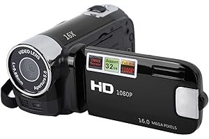 Fulkued Camcorder Video Camera,1080P 16MP mini Dv Camcorder,2.7in TFT Screen 16X Digital Video Camera with Fill Light and USB Cable(Black)