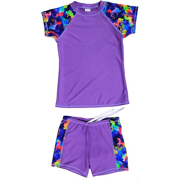 FAIRYRAIN Kinder Sunsuit Badeanzug - UPF 50+ UV Schutz Mit Sonnenhut