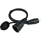 NW Powersolutions Schuko Verlängerungskabel 1,5m Gummikabel - 3x1,5mm² H07RN-F - IP54 - Stromkabel für Baustelle, Garten, Ind