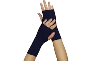 banora Armstulpen/Pulswärmer mit Daumenloch für Damen und Herren in der Naturqualität mit Schurwolle kbT und Seide