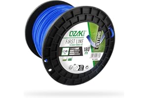 Greenstar 3844 Bobine fil nylon carré 2,4 mm x 180 m, Bleu