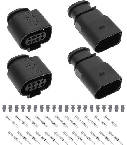 Kit Connecteurs Étanches 2 Broches Anlseiod - Compatible VW, Audi, Seat, Skoda