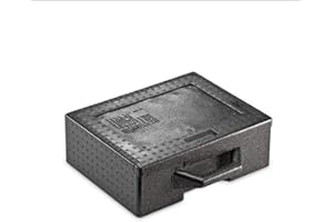 THERMOHAUSER EPP-Thermobox Hot & Cool - Contenitore termico con coperchio scorrevole, 7 l, colore: Nero